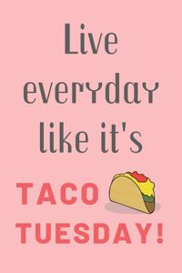 Live Everyday Like It's Taco Tuesday