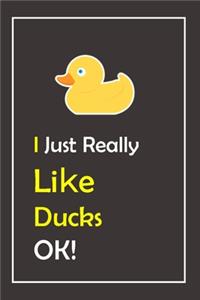 I Just Really Like Ducks, OK !