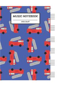 Music Notebook Wide Staff