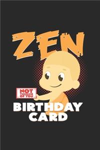 Zen birthday card