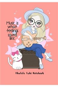 Ukulele Tabs Notebook
