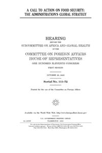 A call to action on food security