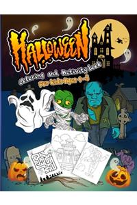 Halloween Coloring And Activity Book For Kids Ages 4-8