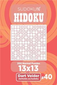 Sudoku Hidoku - 200 Normal Puzzles 13x13 (Volume 40)