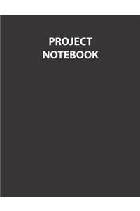 Project Notebook, Softcover (paperback), 8.5x11 inches, 108 pages