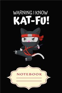 Warning I Know Kat-Fu: Notebooks are a very essential part for taking notes, as a diary, writing thoughts and inspirations, tracking your goals, for homework, planning and