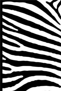 Zebra Skin Pattern Notebook