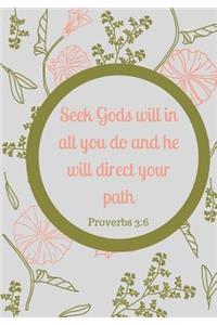 Seek God's Will in All You Do and He Will Direct Your Path