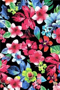 Colored Floral Painted Journal