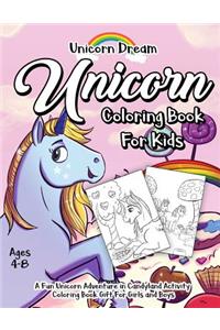 Unicorn Coloring Book for Kids Ages 4-8