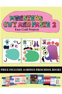 Easy Craft Projects (20 full-color kindergarten cut and paste activity sheets - Monsters 2)