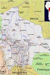 Modern Day Color Map of Bolivia Journal