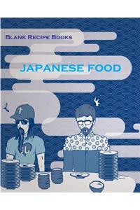 Japanese Food Blank Recipe Books