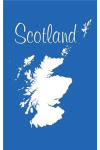 Scotland - Azure Blue 101 - Lined Notebook with Margins - 5X8
