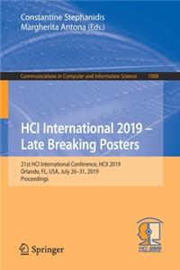 Hci International 2019 - Late Breaking Posters