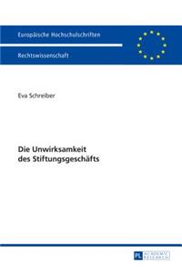 Unwirksamkeit des Stiftungsgeschaefts