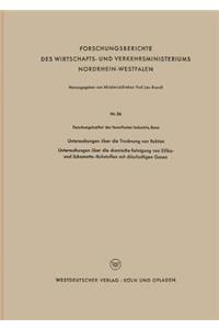 Untersuchungen Über Die Trocknung Von Rohton: Untersuchungen Über Die Chemische Reinigung Von Silika- Und Schamotte-Rohstoffen Mit Chlorhaltigen Gasen