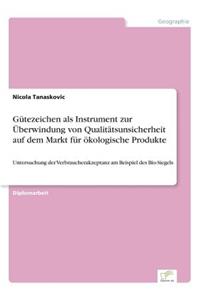 Gütezeichen als Instrument zur Überwindung von Qualitätsunsicherheit auf dem Markt für ökologische Produkte