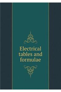 Electrical Tables and Formulae