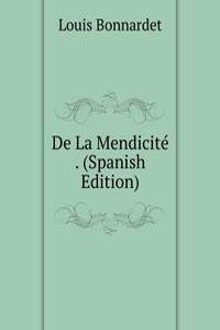 De La Mendicite . (Spanish Edition)