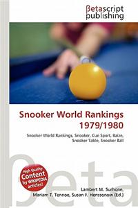 Snooker World Rankings 1979/1980