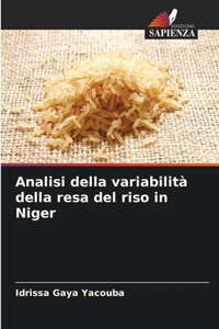 Analisi della variabilità della resa del riso in Niger
