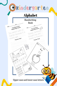 Kindergarten Alphabet Handwriting Book