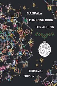 Mandala Coloring Book for Adults Christmas Edition