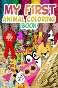 my first animal coloring book for kids 4-8