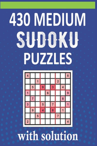 430 Medium Sudoku Puzzles With Solution