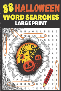 88 Halloween Word Searches Large Print