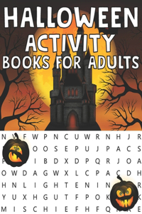 Halloween Activity Book For Adults