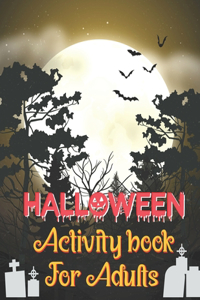 Halloween Activity Book For Adults