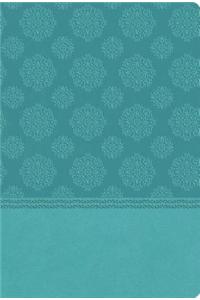 NKJV, Ultraslim Reference Bible, Imitation Leather, Turquoise, Red Letter Edition