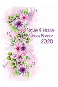Monthly & Weekly Business Planner 2020