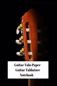 Guitar Tabs Paper Guitar Tablature Notebook