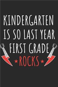 Back to School Notebook 'First Grade Rocks' - Back To School Gift for Her and Him - 1st Grade Writing Journal
