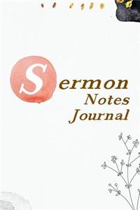 Sermon Notes Journal.