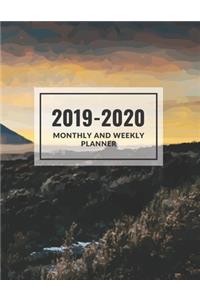 Monthly and Weekly Planner 2019-2020