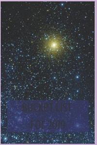 Bucket List for 2019