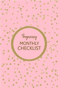 Pregnancy Monthly Checklist