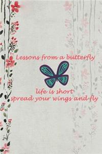 Lessons From A Butterfly Life Is Short Spread Your Wings And Fly