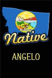 Montana Native Angelo: College Ruled Composition Book