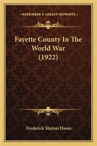 Fayette County in the World War (1922)