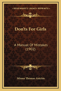 Don'ts For Girls