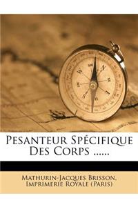 Pesanteur Specifique Des Corps ......