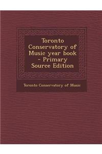Toronto Conservatory of Music Year Book