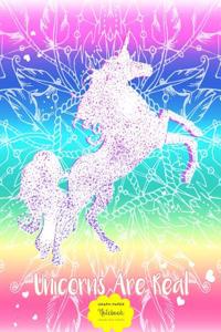 Graph Paper Notebook - Square Grid Journal - Unicorns Are Real