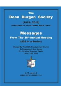 The Dean Burgon Society Messages