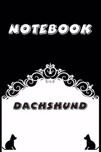 Dachshund Notebook: Black and White notebook, Decorative Journal for Dachshund Lover: Notebook /Journal Gift, Black and White,100 pages, 6x9, Soft cover, Mate Finish